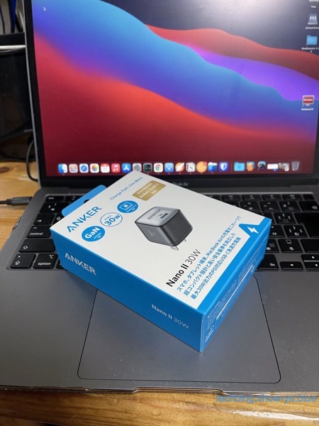 GanIIの30W充電器を購入したので