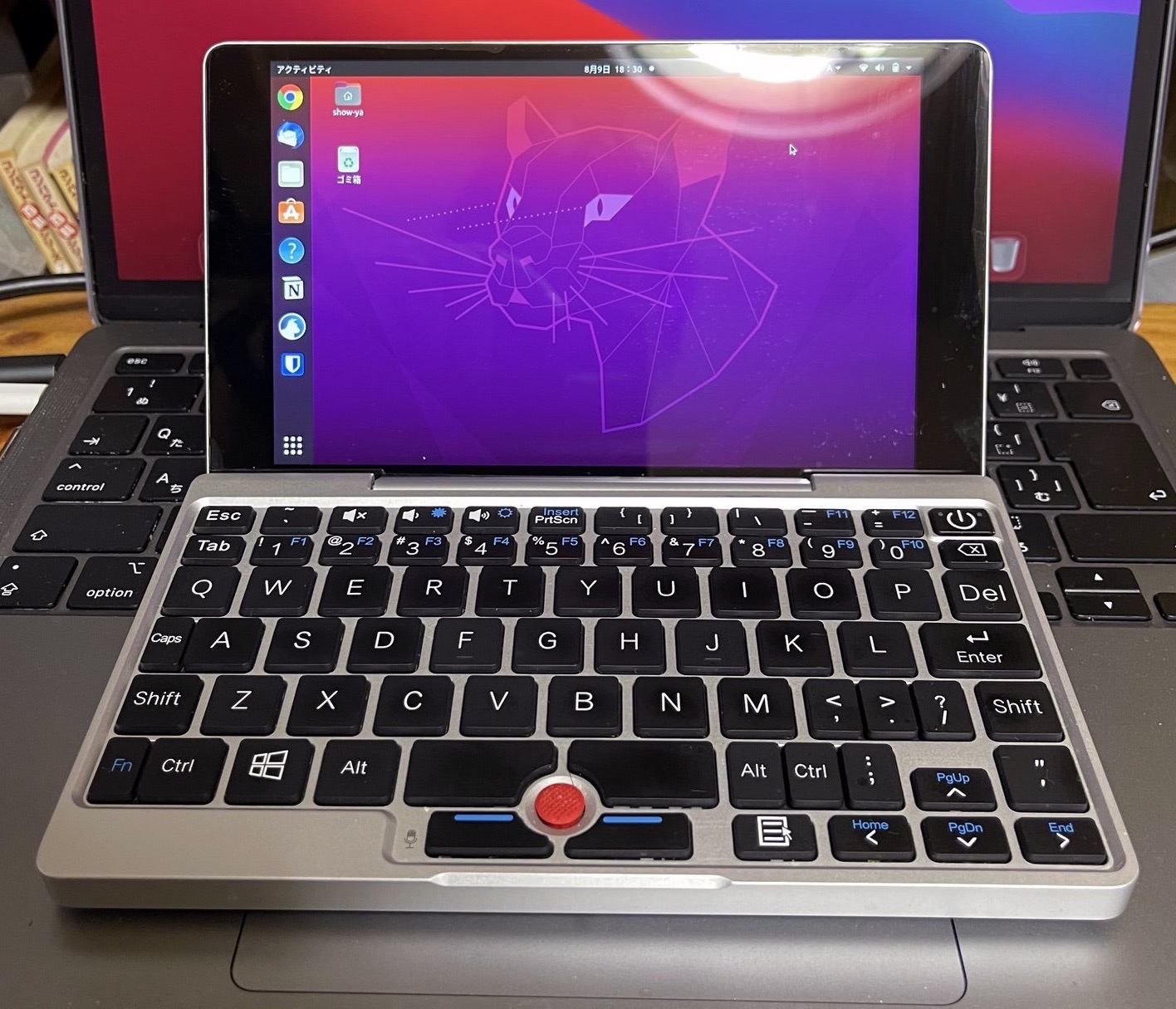 自慢のGPD Pocket（初代）の写真です。