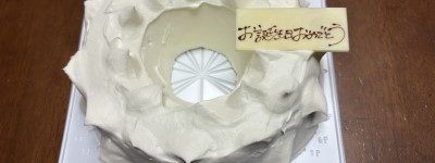 長男と僕の誕生日ケーキ